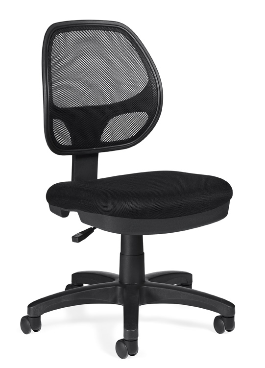 Mesh Back Armless Task Chair